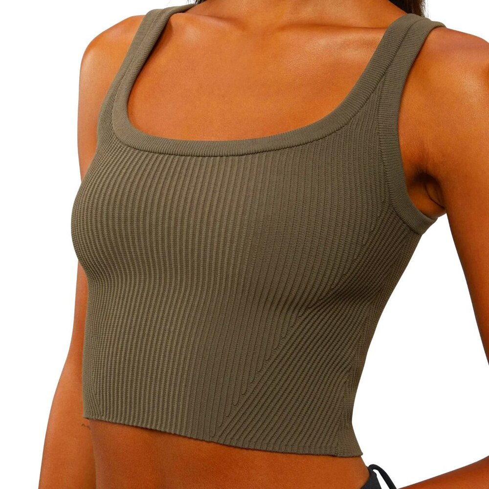 Nwot Cuts Clothing Coreflex Cropped Rib Tank Top